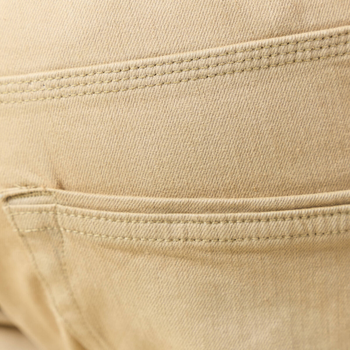 Jeans straight longueur 34 denim beige homme