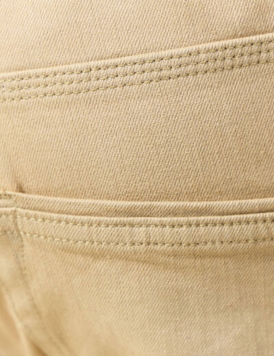 Jeans straight longueur 34 denim beige homme