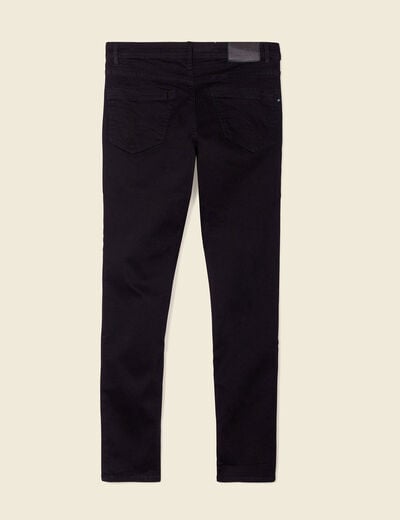 Jeans slim stretch longueur 34 denim noir homme