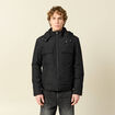 Blouson capuche doublure noir homme