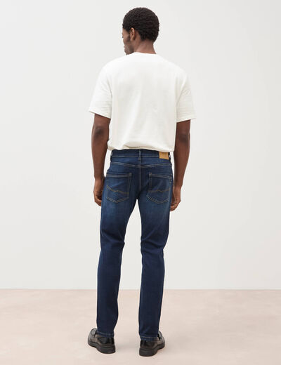 Jeans slim 5 poches longueur 32 denim brut homme