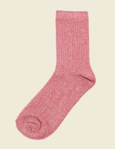 Chaussettes vieux rose femme
