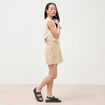 Short taille standard marron clair femme