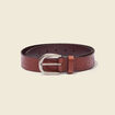 Ceinture embossée marron homme