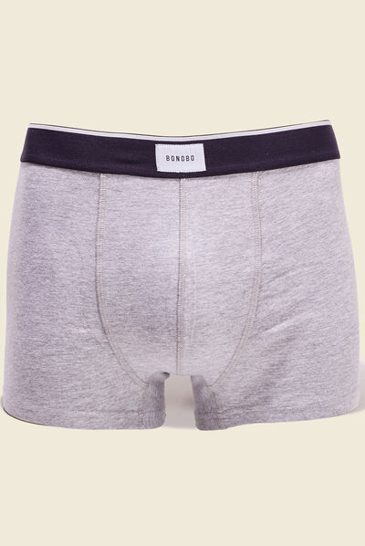 Lot 2 boxers gris foncé homme