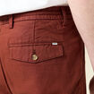 Bermuda droite à coulisse marron cognac homme