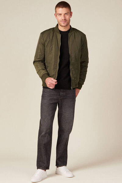 Pull manches longues noir homme