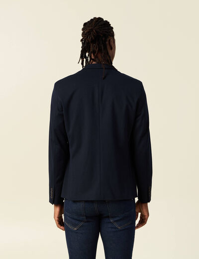 Veste blazer cintrée bleu marine homme