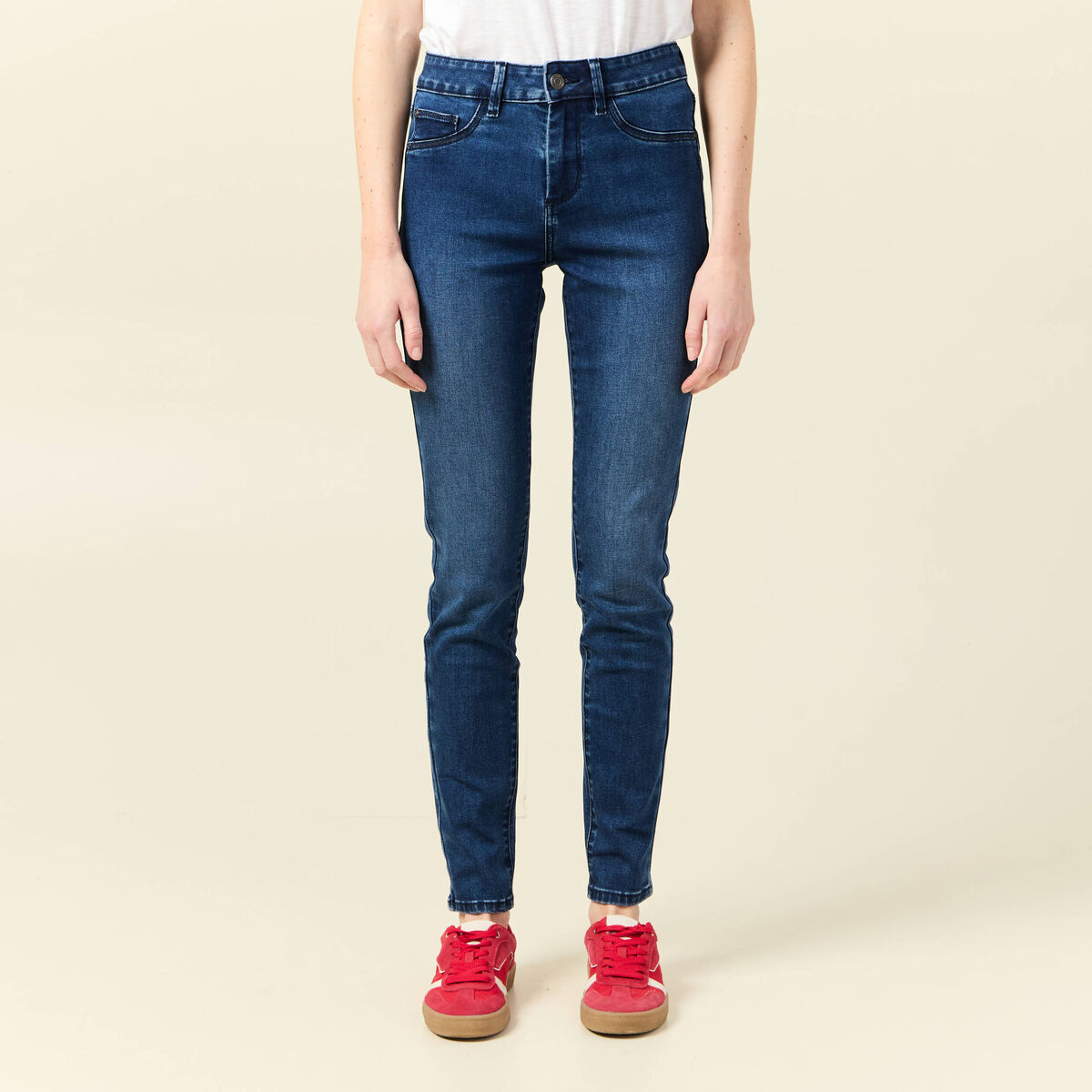 Jeans jegging denim stone femme