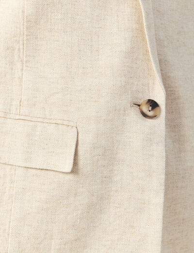 Veste esprit blazer sable femme