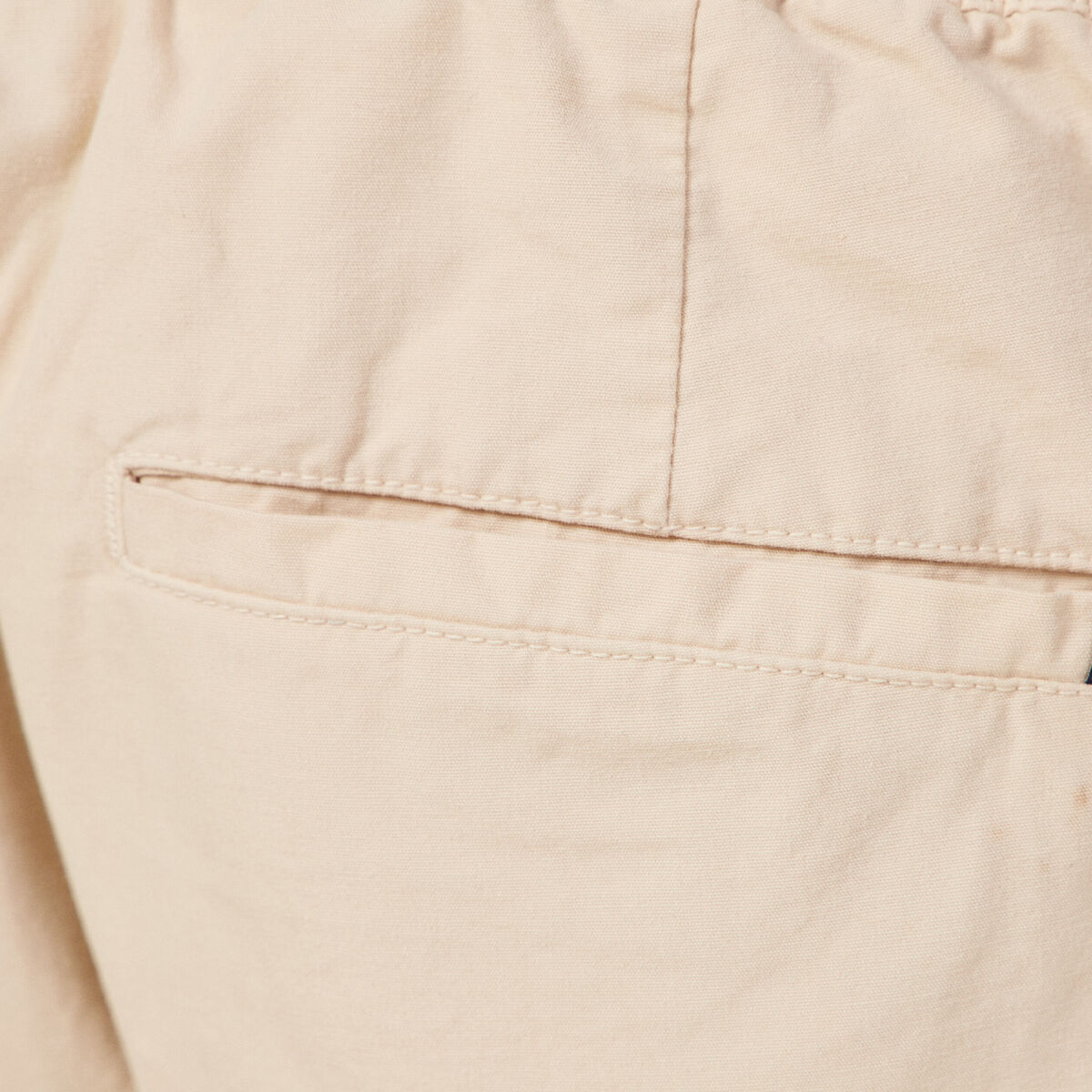 Jogger droit bas resserré beige homme