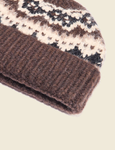 Bonnet marron fonc&eacute; homme