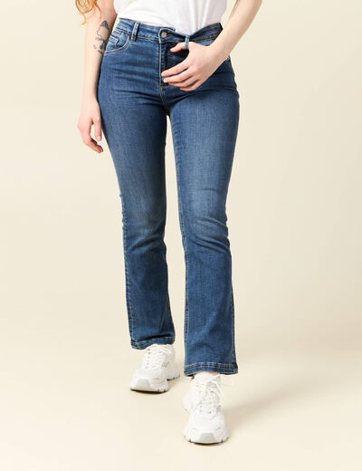 Jeans bootcut denim stone femme
