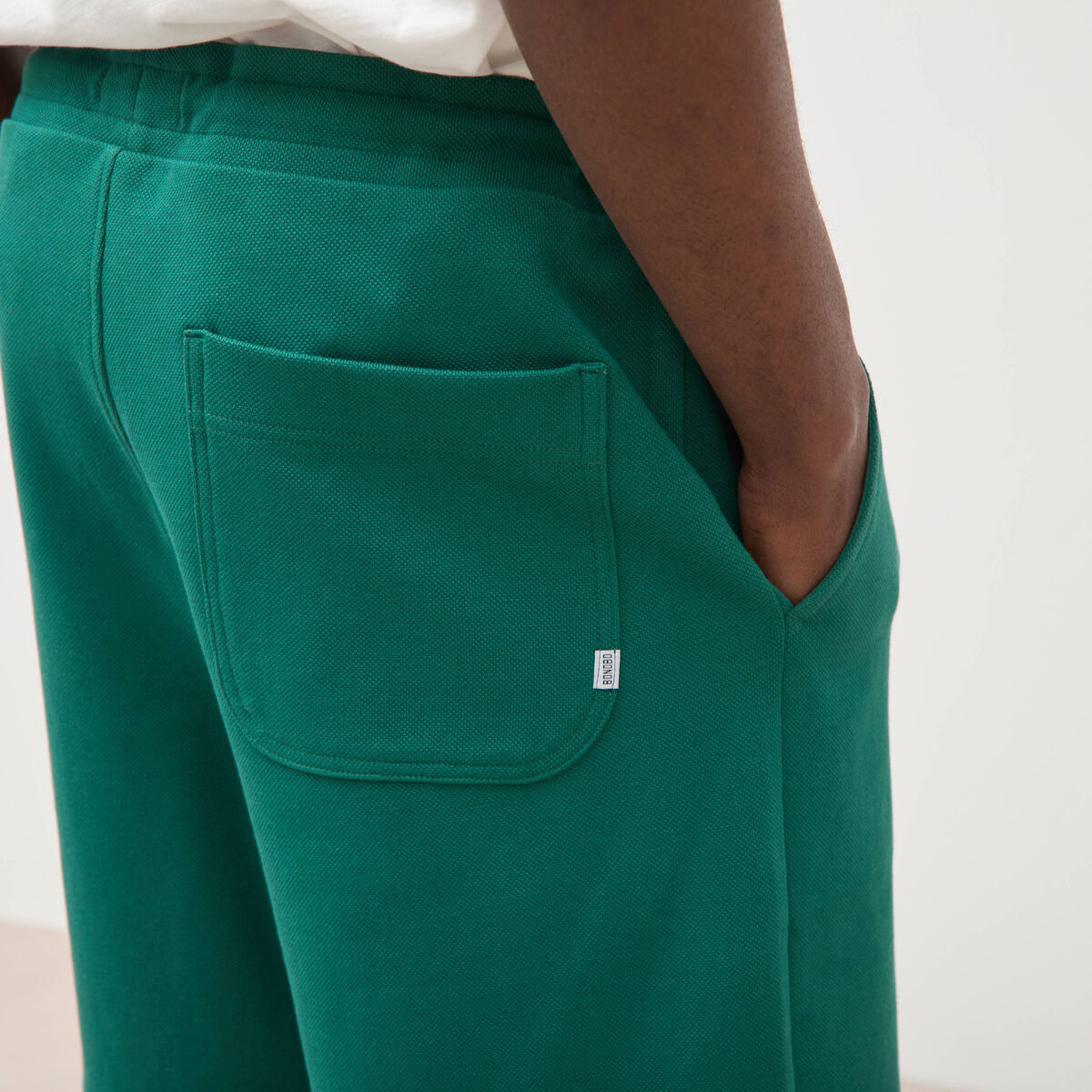 Bermuda vert &eacute;meraude homme