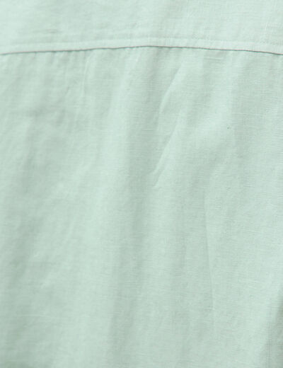 Chemise manches longues vert pastel homme