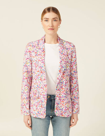 Veste blazer éco-responsable rose femme