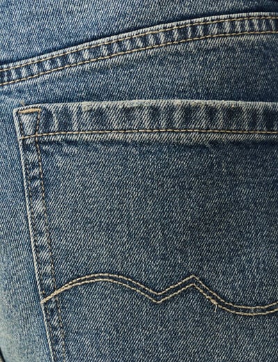 Jeans large taille haute bleu femme