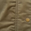 Parka oversize courte &agrave; capuche vert kaki femme