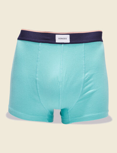 Lot 2 boxers bleu turquoise homme
