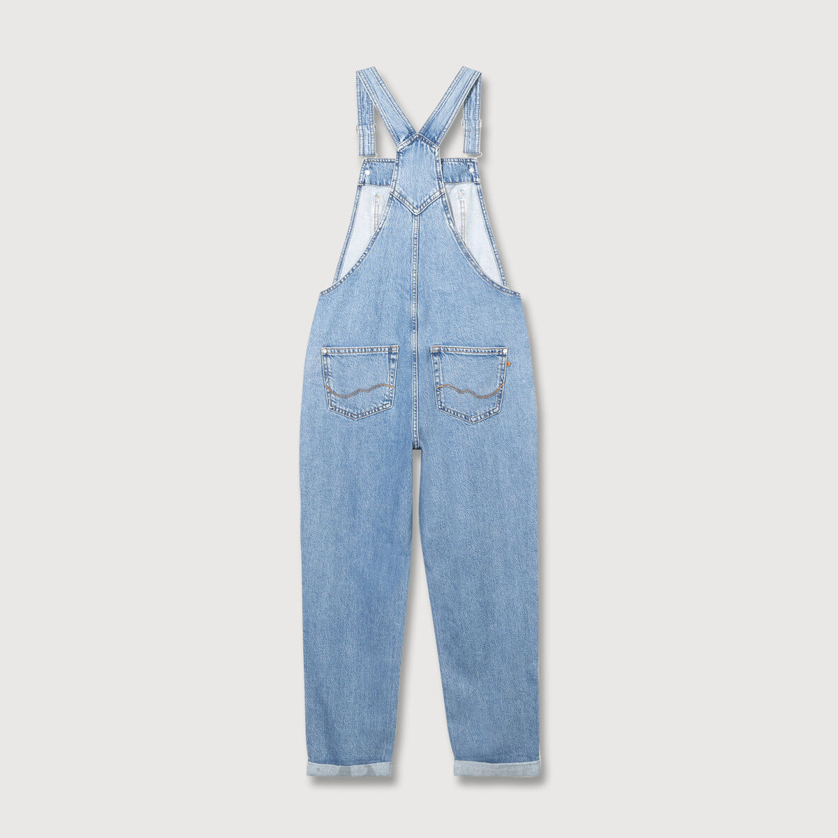 Salopette en jean denim stone femme