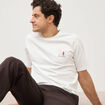 T-shirt en coton ecru homme