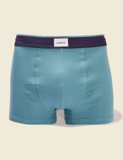 Lot 2 boxers bleu pétrole homme