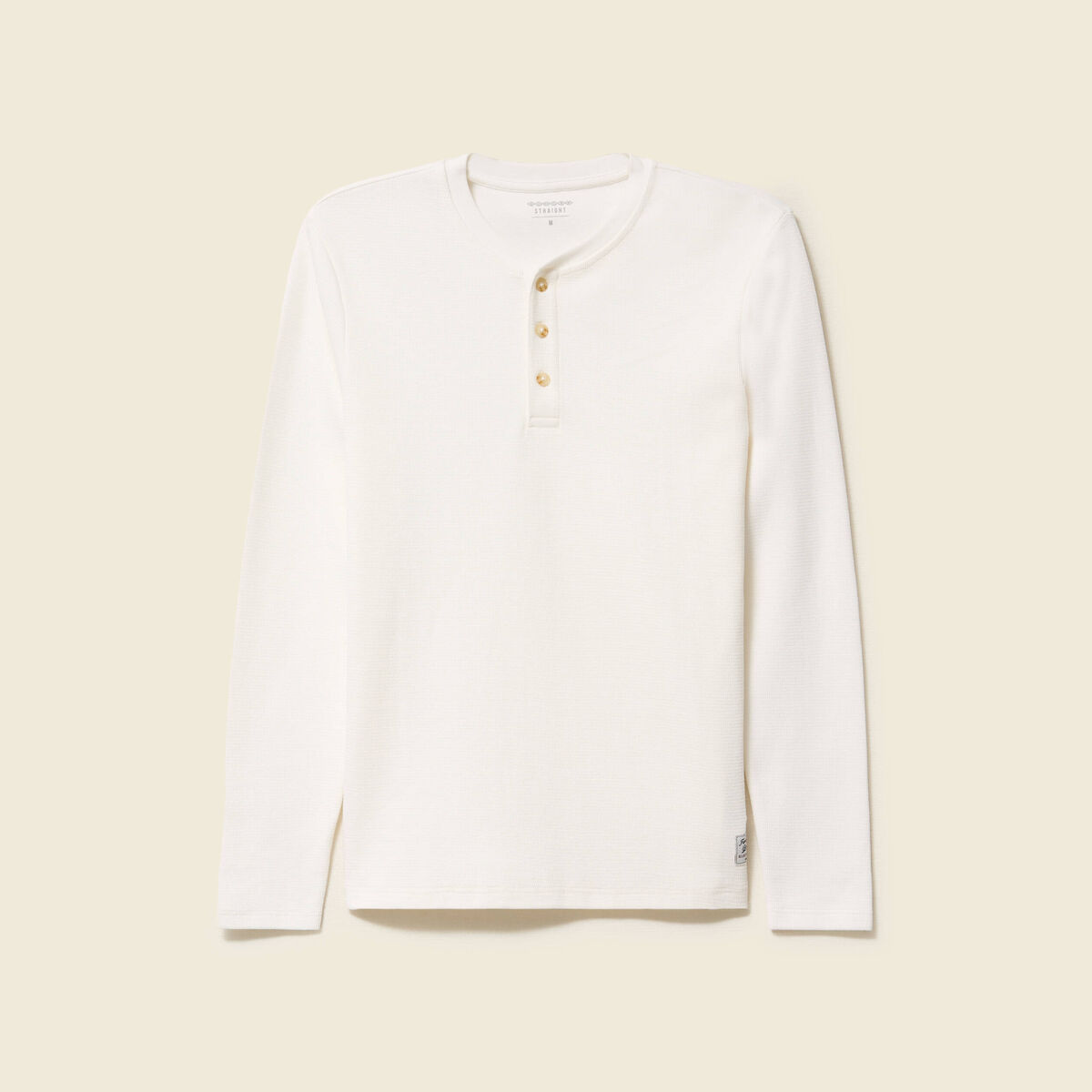 T-shirt manches longues ecru homme