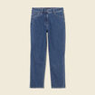 Jeans straight taille haute denim stone femme