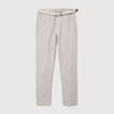 Chino coupe droite longueur 32 gris homme