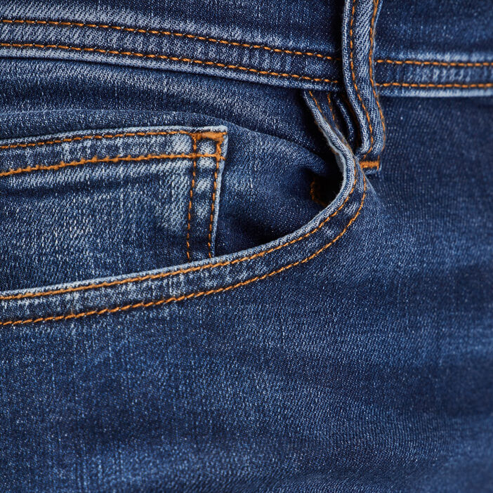 Jeans straight denim stone homme