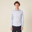Chemise manches longues bleu clair homme