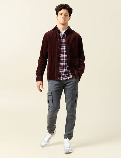Pantalon battle bas resserré vert foncé homme