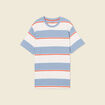 T-shirt manches courtes bleu gris homme