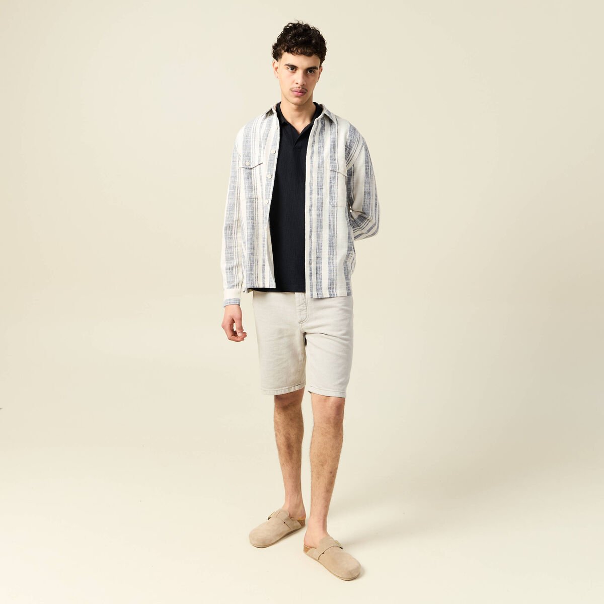 Polo manches courtes noir homme