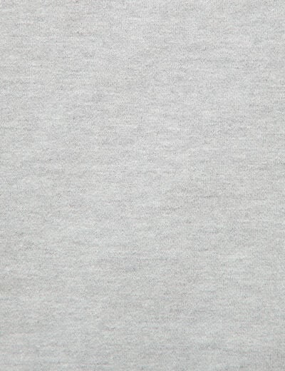 Sweat droit col rond manches longues gris clair homme
