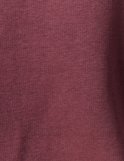 Sweat à capuche bordeaux homme