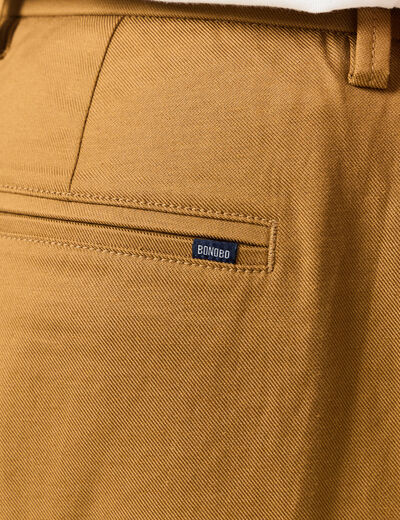 Pantalon chino droit beige homme