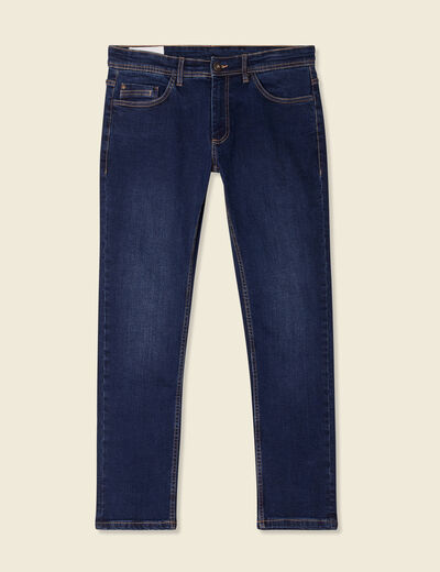Jeans slim éco-responsable denim brut homme