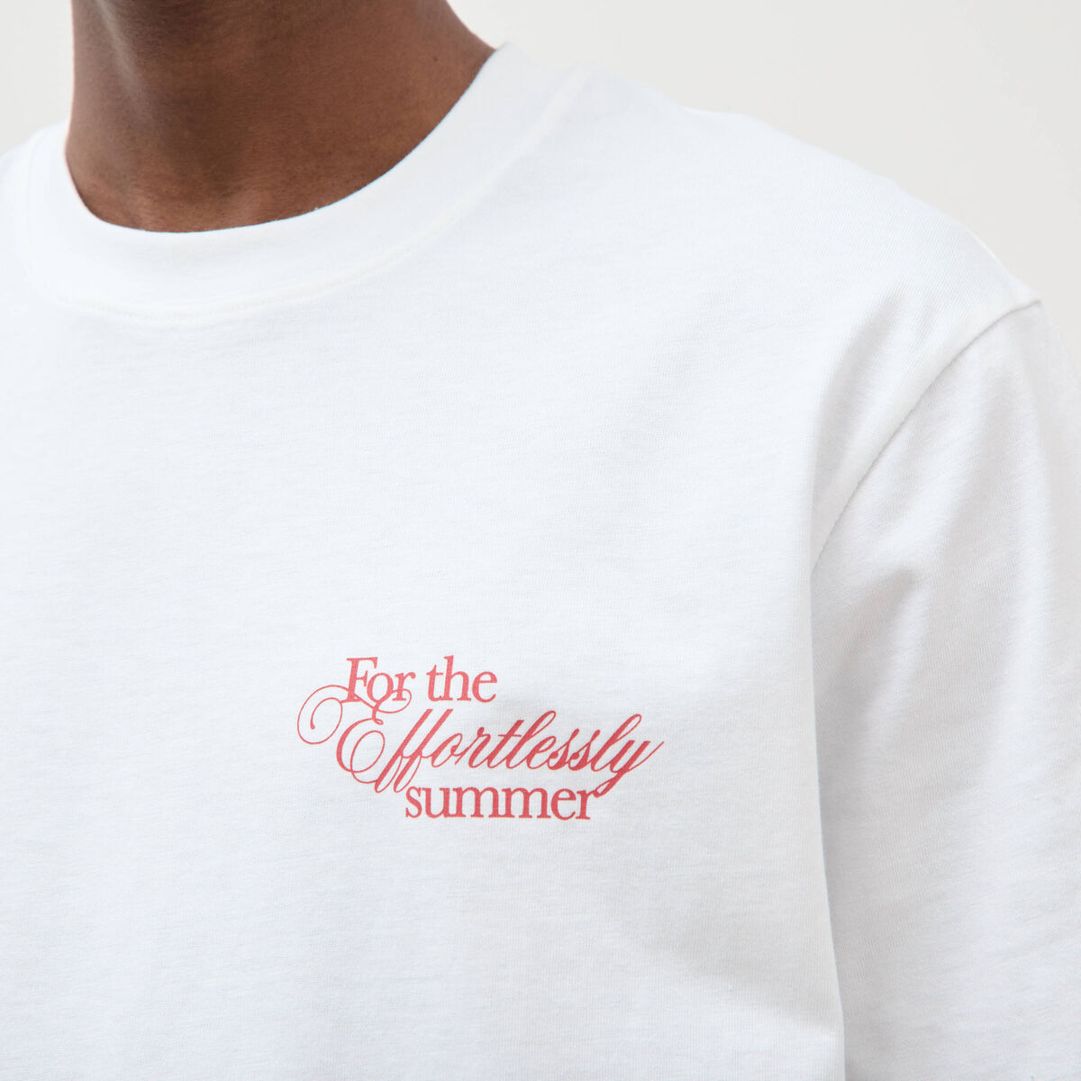 T-shirt en coton blanc homme