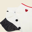 Lot de 3 paires de chaussettes noir femme