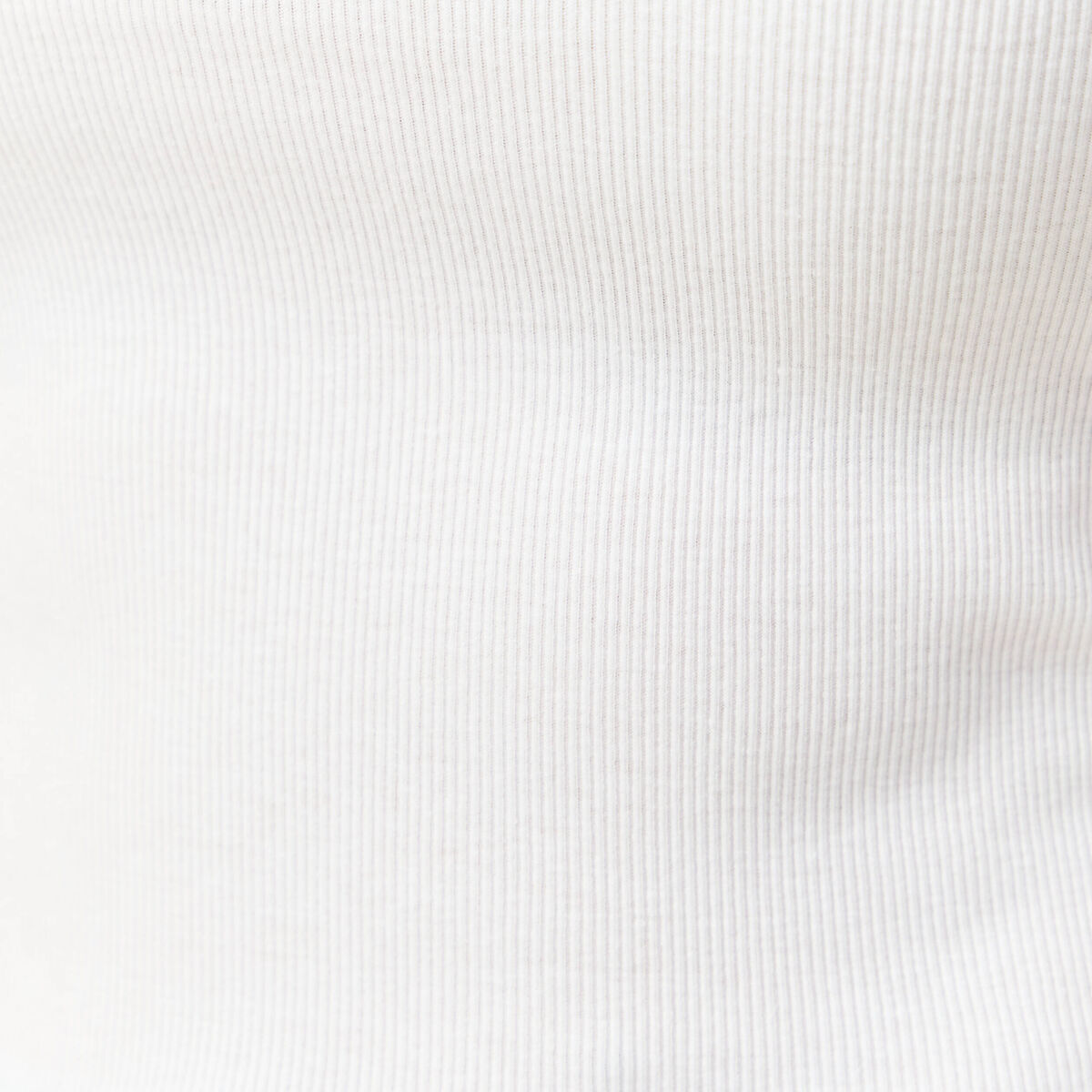 T-shirt cintré col rond manches courtes blanc femme