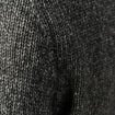 Pull manches longues col rond noir homme