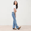 Jeans bootcut denim used femme