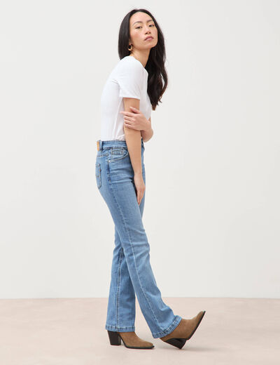 Jeans bootcut denim used femme
