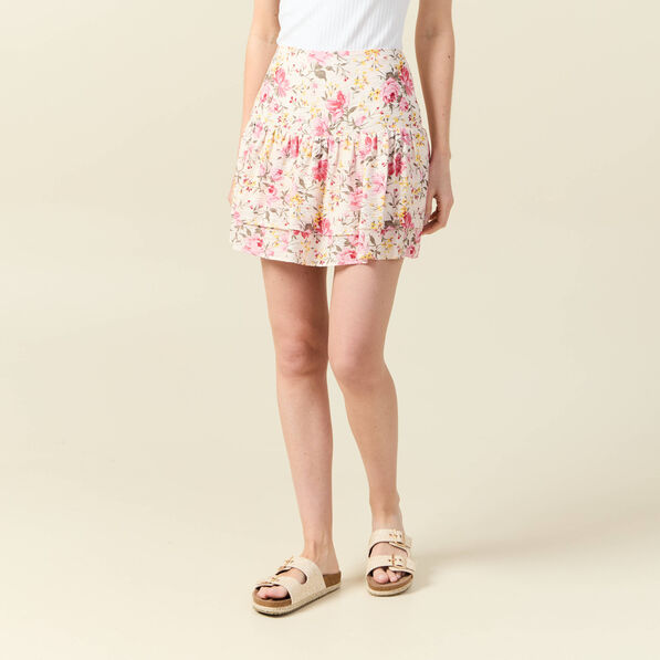 jupe evasee blanc femme Jupe évasée blanc femme