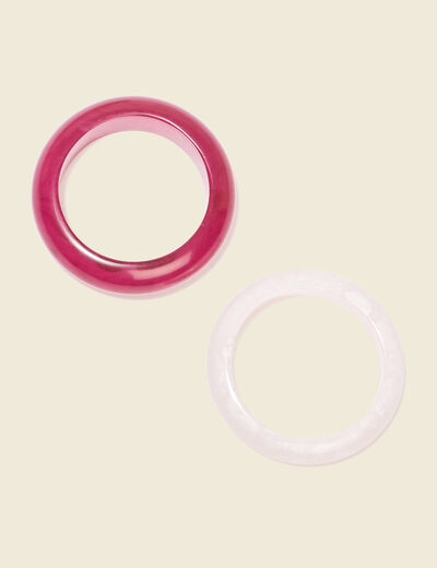 Lot 2 bracelets manchettes violet clair femme