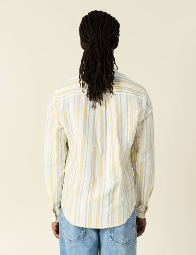 Chemise manches longues ecru homme