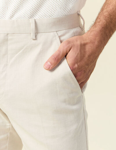 Pantalon chino sable homme