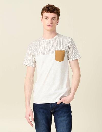 T-shirt manches courtes blanc homme