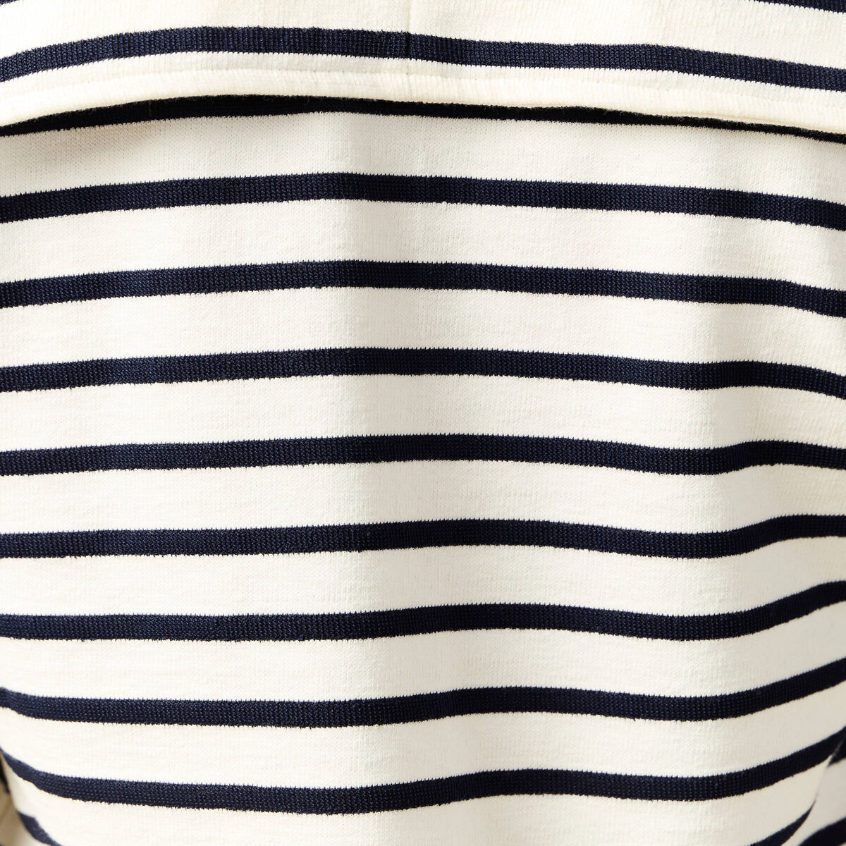 T-shirt col V manches longues ecru femme